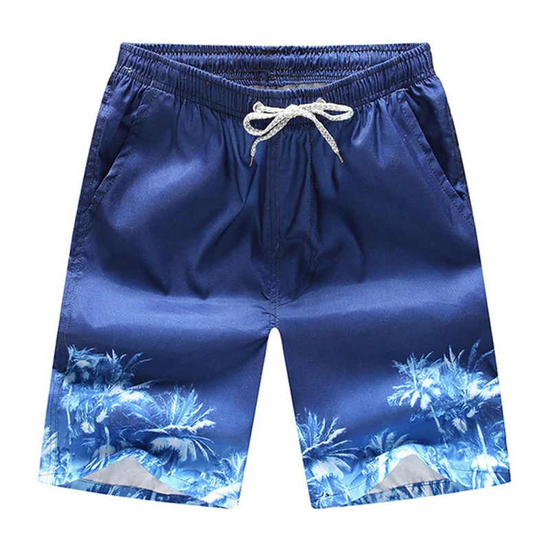 Шорты для плавания размера плюс длина до колена на завязках пляжные шорты мужчин