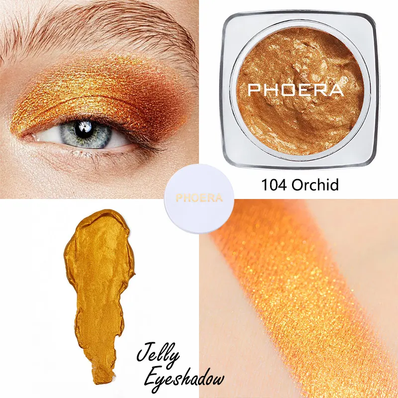 Тени для век PHOERA TSLM1 12 цветов перламутровый гелевый контур долговечные блестящие