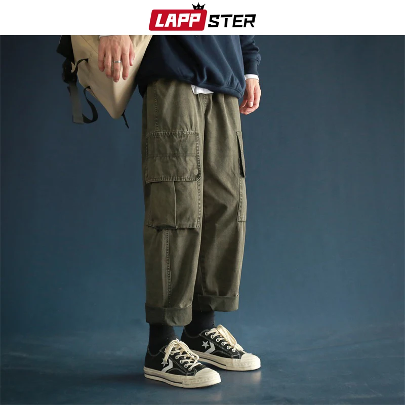 LAPPSTER Мужские Streetwear бегуны Брюки 2019 Mens Hip Hop Black Тренировочные штаны мужчины