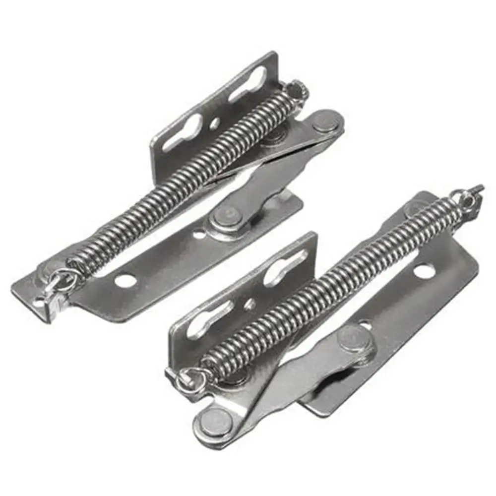 

2x 80 degree Sprung Hinges Cabinet Door Lift Up Stay Flap Top Support Cupboard Kitchen