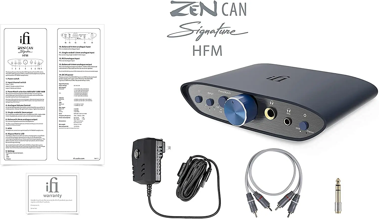 

IFi Zen может Подпись HFM-сбалансированный Настольный усилитель для наушников и предусилитель с выходами 4,4 мм