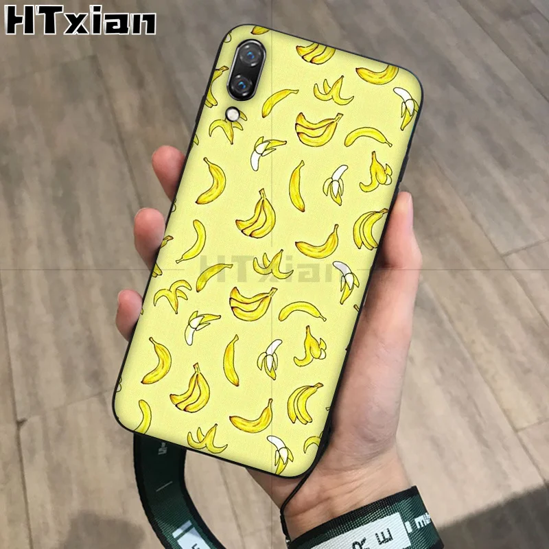 

HTXian Cartoon cute Fruit Yellow Banana Luxury High-end phone Case for Huawei P20Lite P30 Pro Mate10Lite Mate20 P20 Pro