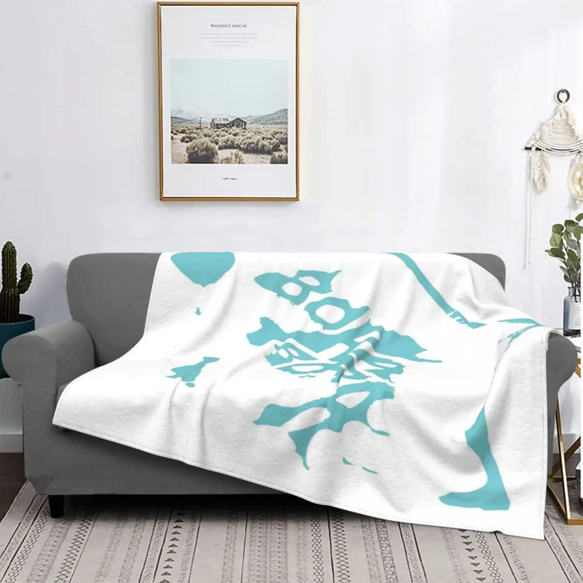 

Manta a cuadros с изображением mapa de Bora, cobertor para cama, sofa, a cuadros, de verano