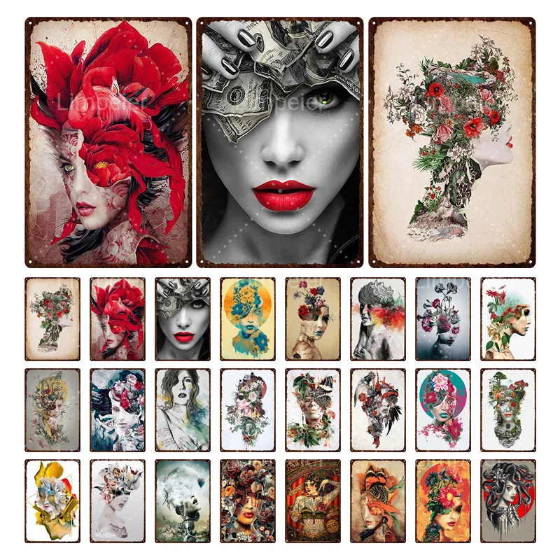 Оловянная живопись семейная атрибутика половина лица макияж Женский клубный