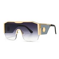 square sunglasses luxury brand designer women one piece oversized sun glasses lady uv400 shades eyewear oculos de sol