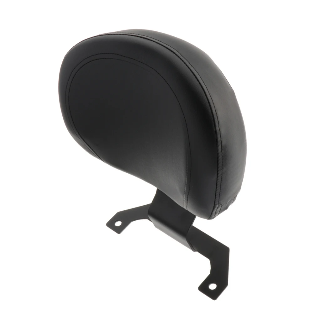

Motorcycle Backrest Driver Rider PU Leather Back Rest Pad for Suzuki Boulevard M109R - Black