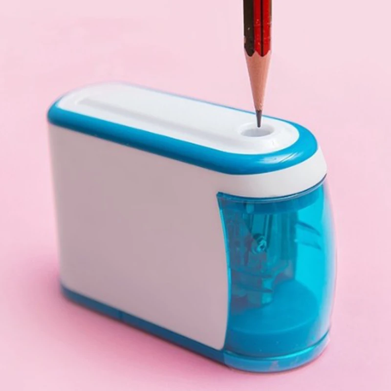 

HUISHENG Electric Pencil Sharpener Student Stationery Colored Pencil Sharpener Helical Blade for Artists Kids Adults
