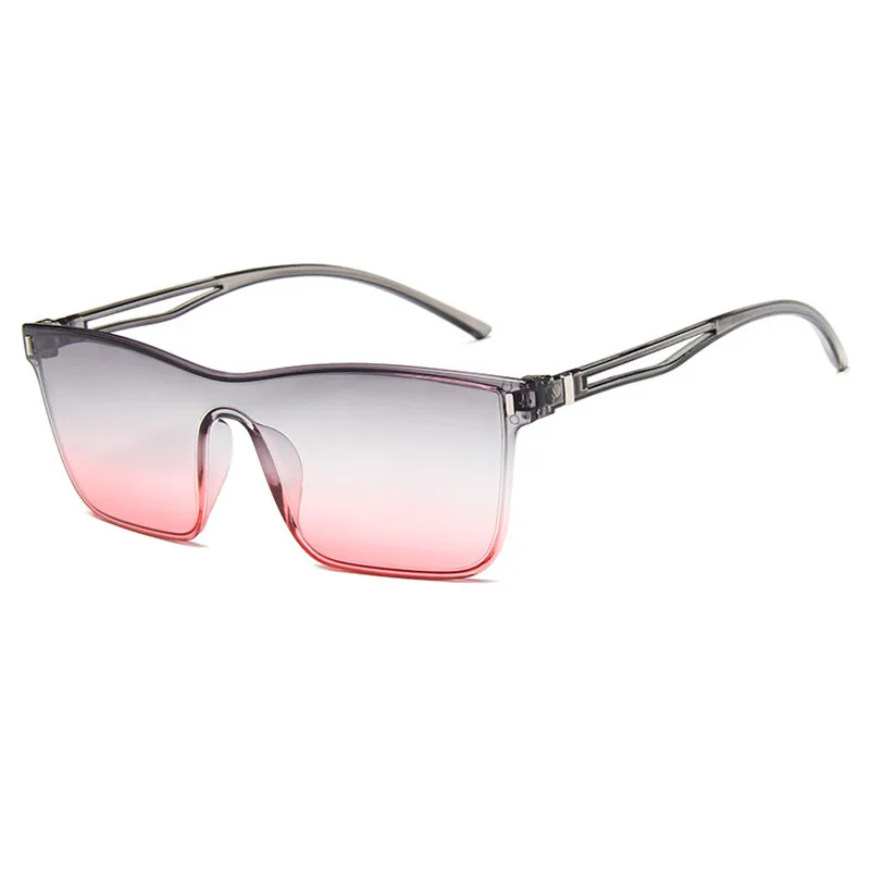 Цельные солнцезащитные очки большого размера с линзами Женские Ретро для мужчин