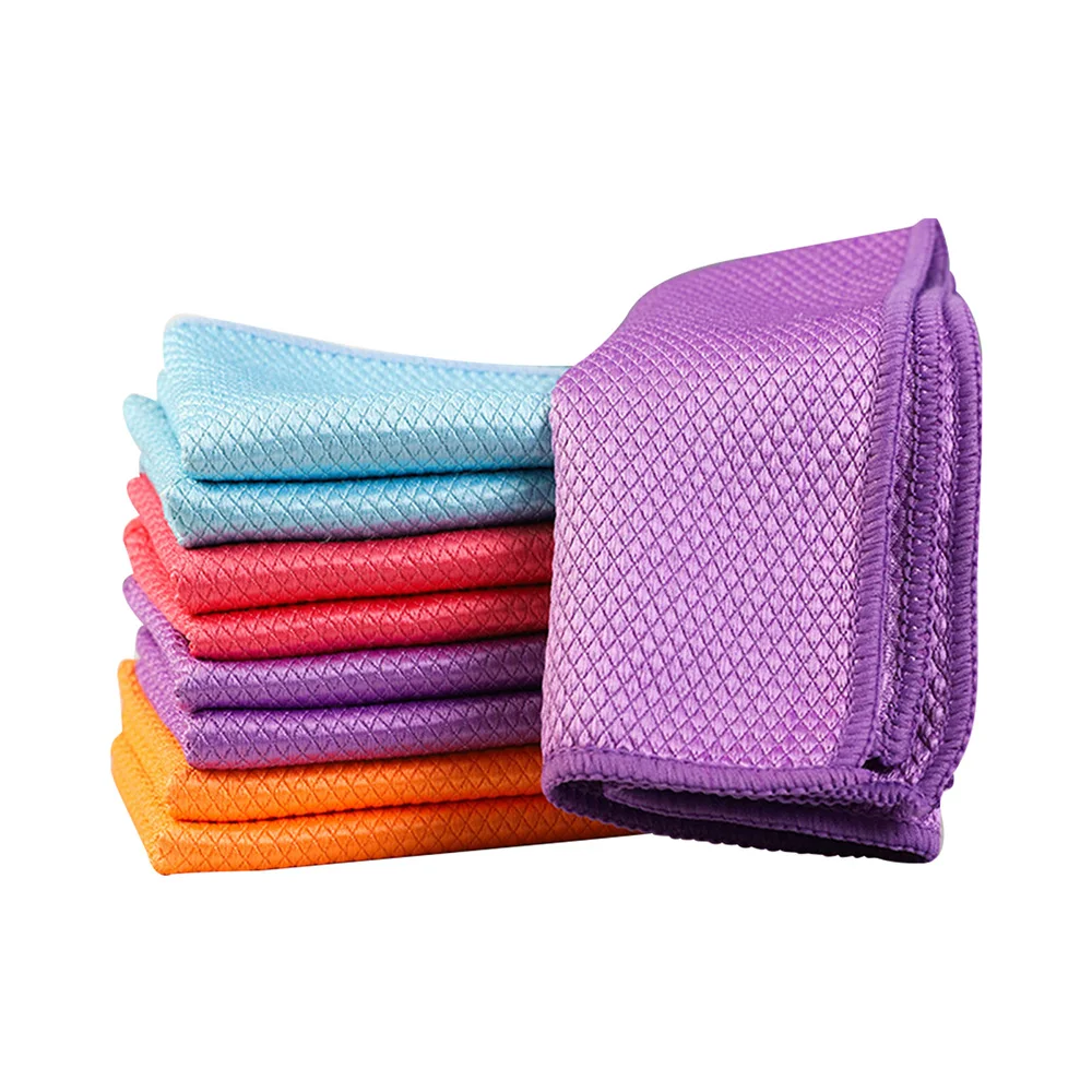 

30x30cm Microfiber Cleaning Cloths Rags Kitchen Dish Towel Absorbent Wiping Rags Household Cleaning Rag Magic Dish Cloths
