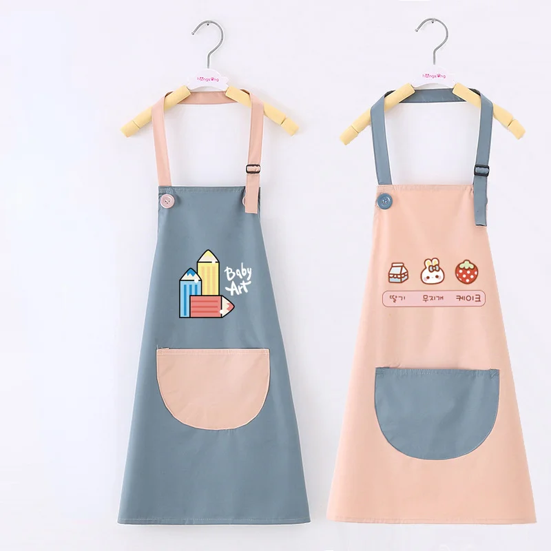 

New Kids Art Aprons Learning Education Interesting Toys Waterproof Painting Apron Portable Birthday Gift Kids Children Smock