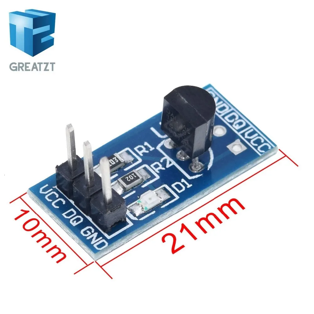 GREATZT 1 шт. DS18B20 модуль датчика измерения температуры для arduino