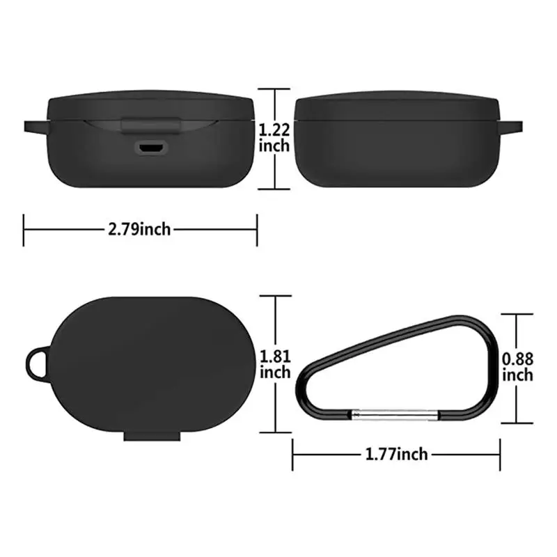Soft Silicon Protective Case For Xiaomi Airdots 3 Bluetooth Earphone Cases Headphone Cover Shell with Keychain Mi | Электроника