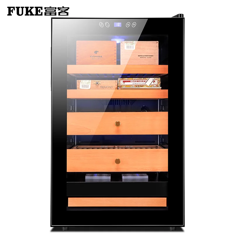 Electric Cigar Humidor Cabinet Freezer Adjustable Temperature and Humidity Cooler |