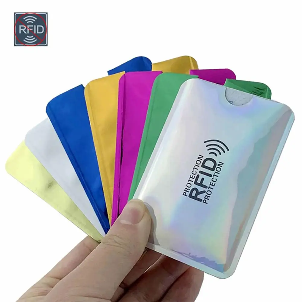 1-10 шт Анти Rfid считыватель замок кошелек Блокировка кредитный Id держатель для карт банк защитный Алюминиевый металлический корпус для карт Поддержка NFC 6,2*9,2