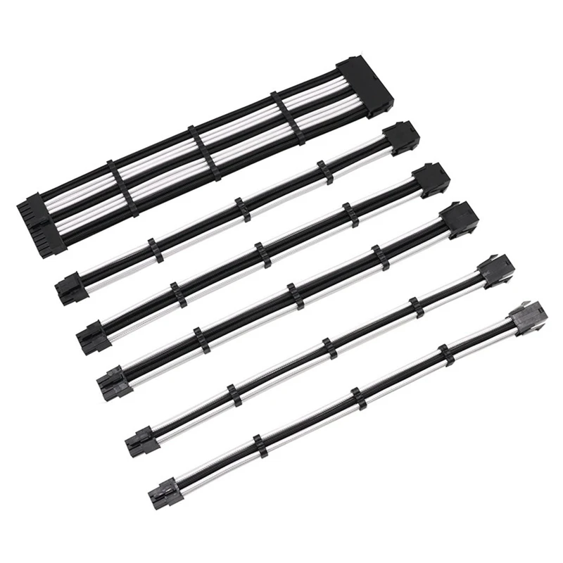 

Desktop Power Extension Cord Set/6 Pcs Motherboard 24P Cpu 8P 30cm
