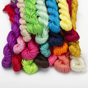 OAR 1 мм нейлоновый шнур макраме нить китайский узел для изготовления ювелирных изделий браслет ожерелье ручной работы веревка сделай сам плетеная веревка леска для бисероплетения нить для браслета