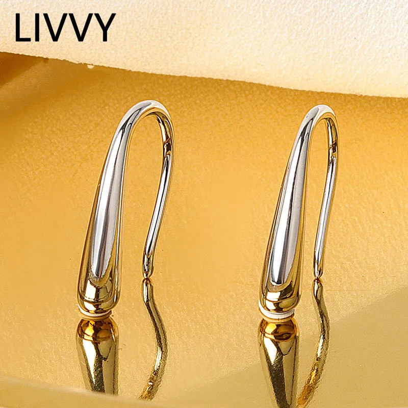 Ливи серебро Цвет серьги Творческий тенденции моды аксессуары пряжки для ушей
