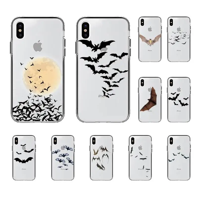 

Animal bat Phone Case for iphone 13 8 7 6 6S Plus X 5S SE 2020 XR 11 12mini pro XS MAX
