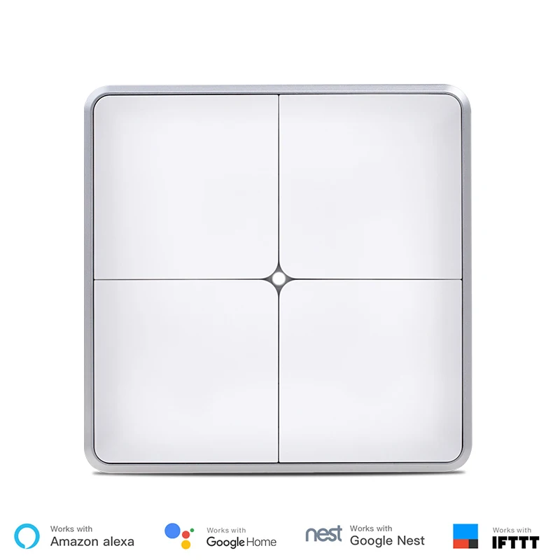 Умный настенный выключатель света FrankEver Zigbee 1 2 3 4 клавиши устройство с поддержкой
