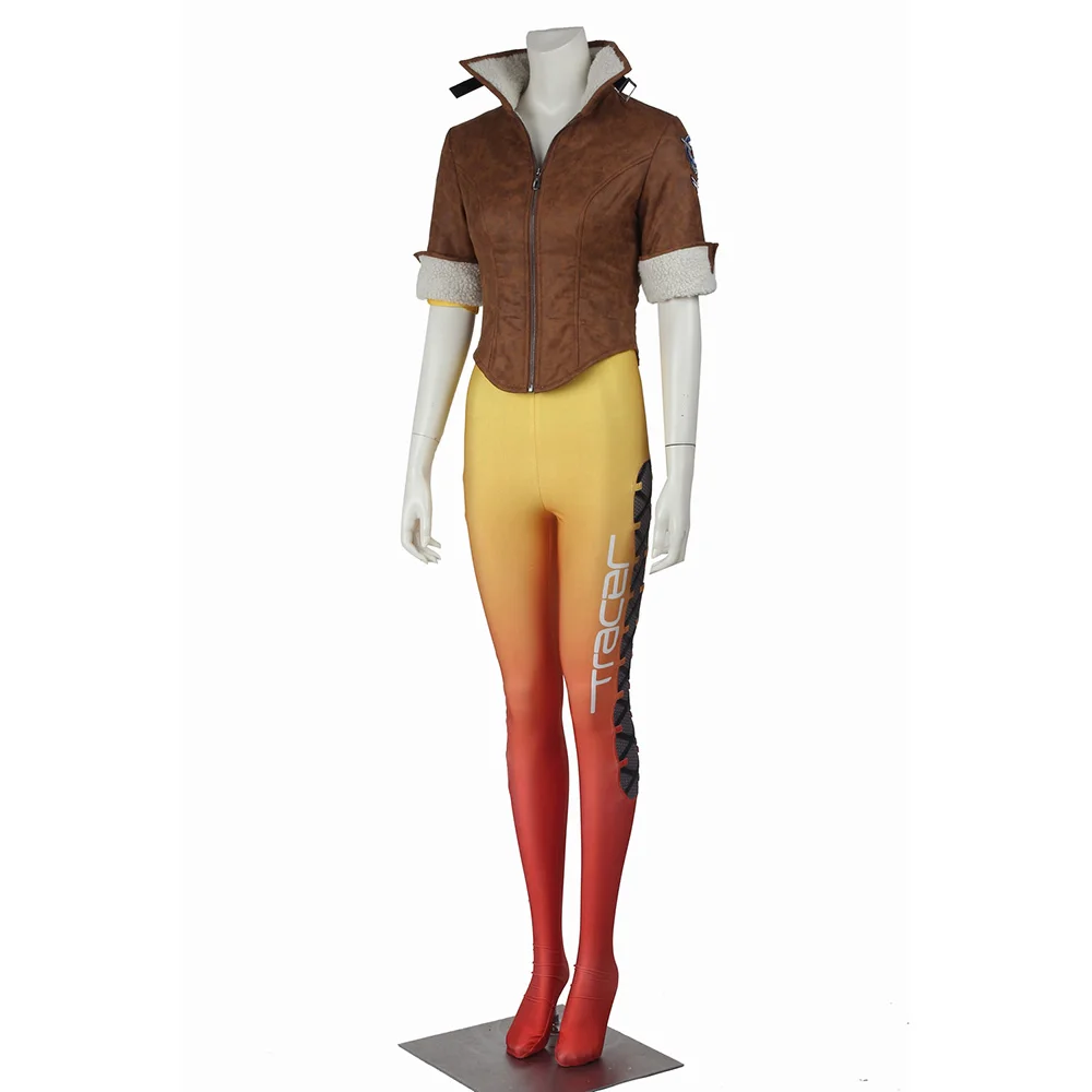 Желтый костюм трассера для косплея лен Октон|Игровые костюмы| |