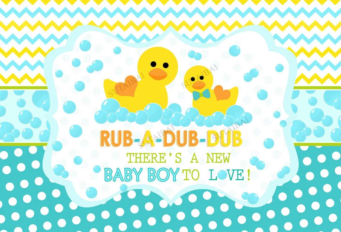 

Photography Backdrop Cartoon Animal Theme Kids Happy Birthday Party Background Cartoon Yellow Duck Stripes Child Photo Studio
