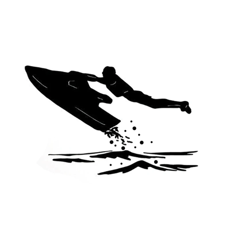 14 6 см * 9 2 интересная Спортивная Виниловая наклейка для водных видов спорта и