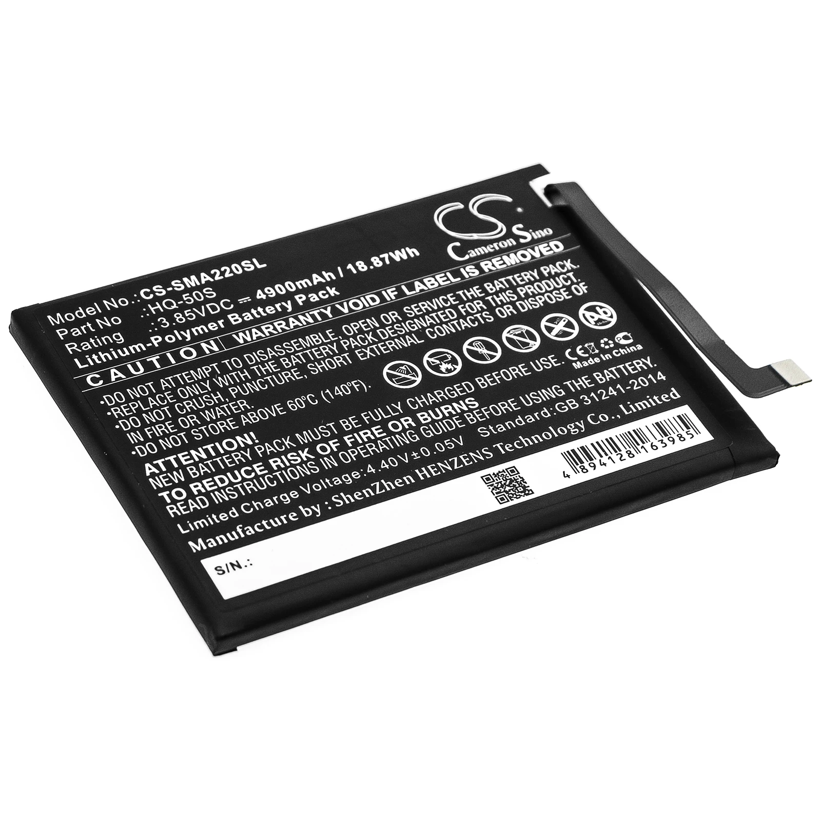 

Cameron Sino Battery For Samsung Galaxy A02,Galaxy A02 2021,SM-A022F,SM-A022F/DS,SM-A022G/DS,SM-A022M/DS