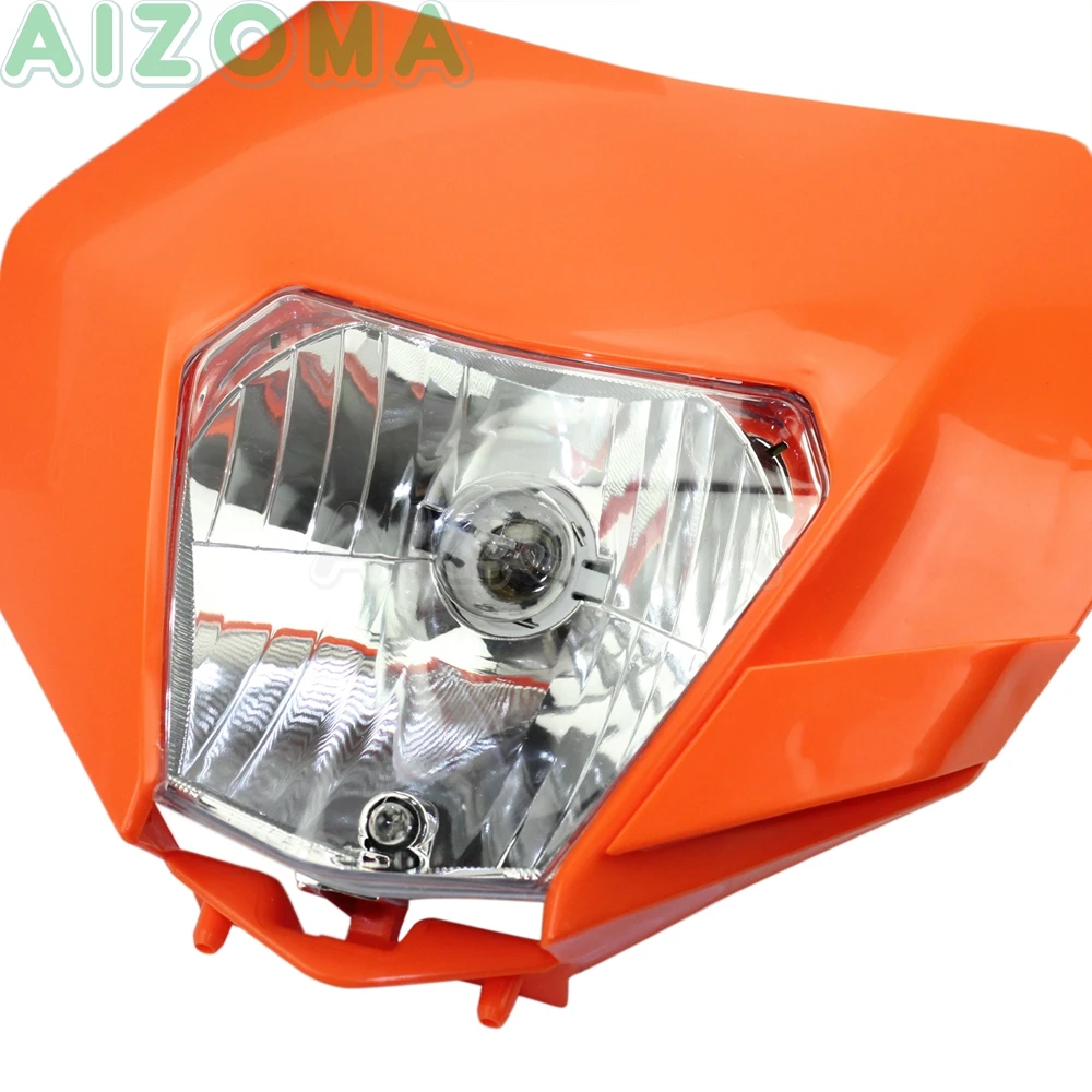 Грязи гоночный фары для мотокросса обтекатель 12v/35 Вт фара Enduro 125 200 350 450 XC EXC SX XCF W 250