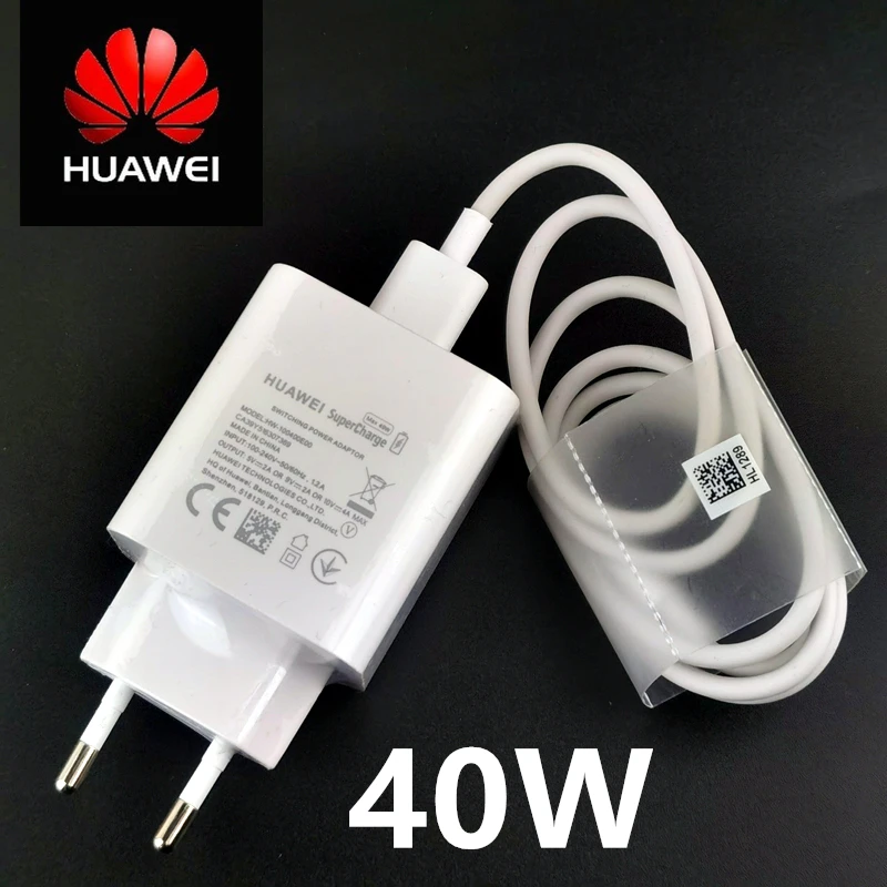 

Original HUAWEI Fast Charger 40W Supercharge Type C Cable For HUAWEI Mate 9 10 Pro Mate 20 V20 P30 P40 P10 P20 Pro lite