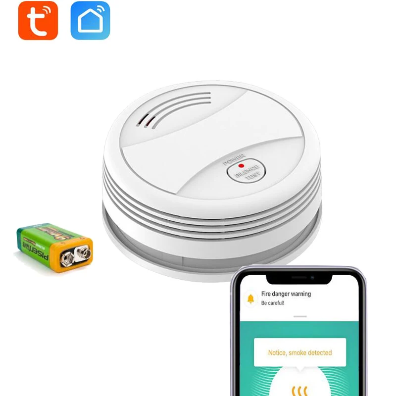 

Independent Smoke Detector Sensor Fire Alarm Home Security System Firefighters Tuya WiFi Smoke Alarm Fire Protection