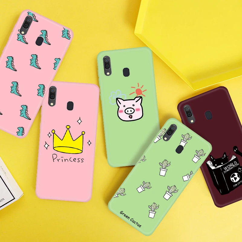 Милый стильный мультяшный чехол для телефона Samsung Galaxy A10 A20 A30 A40 A50 A60 A70 M10 M20 M30 M40