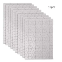 10 packs handmade jigsaw puzzles a4 a5 sublimation blanks puzzles diy puzzle blank custom puzzle for heat transfer craft