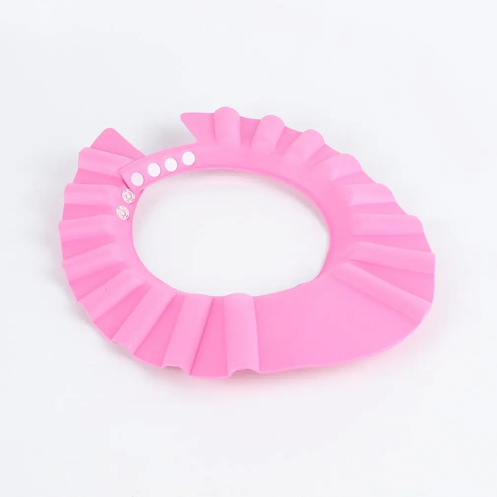 

Safe Shampoo Caps Shower Bathing Bath Protective Cap Baby Wash Hair Shield Children Bathing Shower Hat For Baby Care 3 Colors