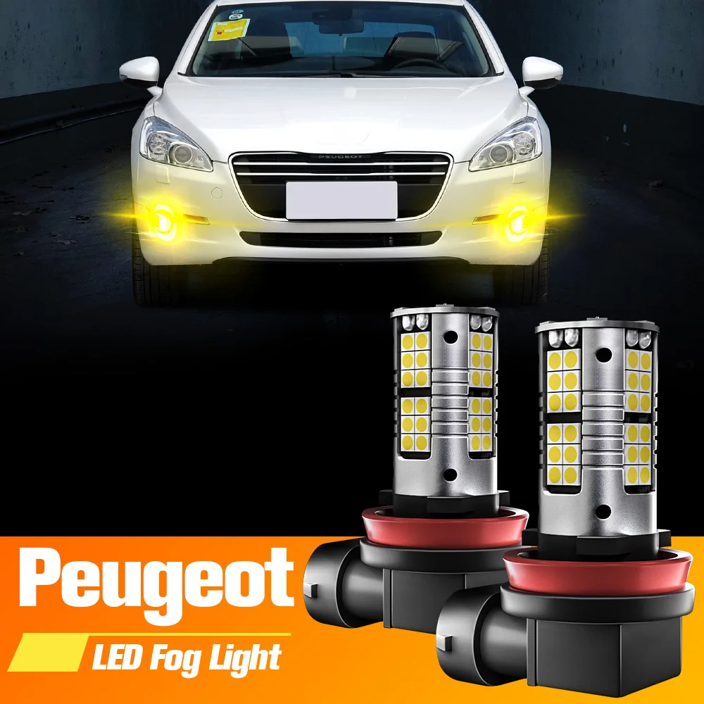2 светодиодный т. светодиодные противотуманные фары для Peugeot 3008 301 308 207 307 CC SW 4007 4008