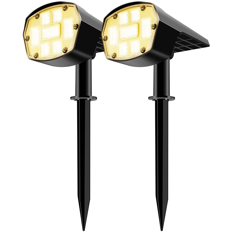 

Уличные точечные светильники на солнечной батарее, 40 светодиодов, водонепроницаемые уличные солнечные светильники 2-в-1, уличный прожектор, ...