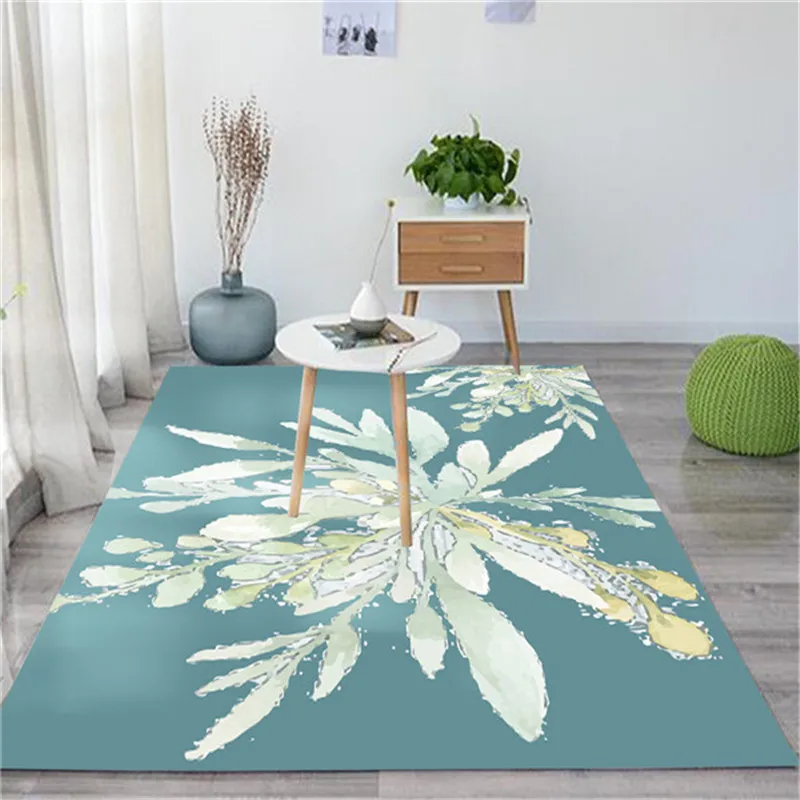 Simple Modern Living Room Floor Mat Carpet Bedroom Rug Abstract Ink Black Gray Kitchen Door CF | Дом и сад