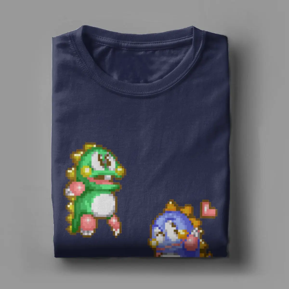 Bubble Bobble Retro Cute FC Console Game Men T Shirts Humorous Tee Shirt Round Neck T-Shirts Pure Cotton New Arrival Clothing | Мужская