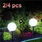 24 шт. садовый светодиодный светильник на солнечной батарее Открытый водонепроницаемый светильник для газона дорожка пейзаж Солнечная лампа садовый Двор Газон дорога наземный светильник