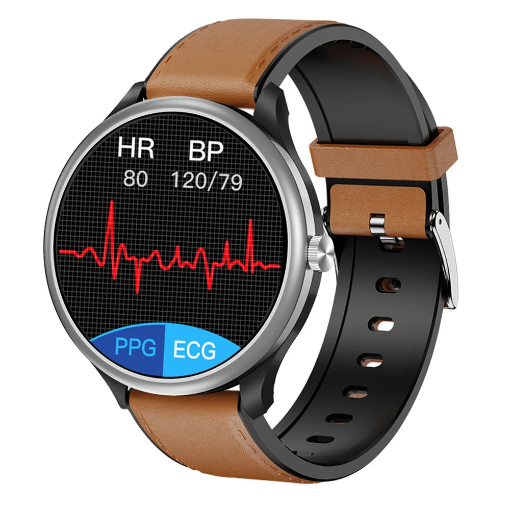 Masculino com Temperatura Suporte para Tws Arterial à Prova Relógio Inteligente Corporal Música Headset Chamada Pressão D’água Ip67 Ppg Ecg