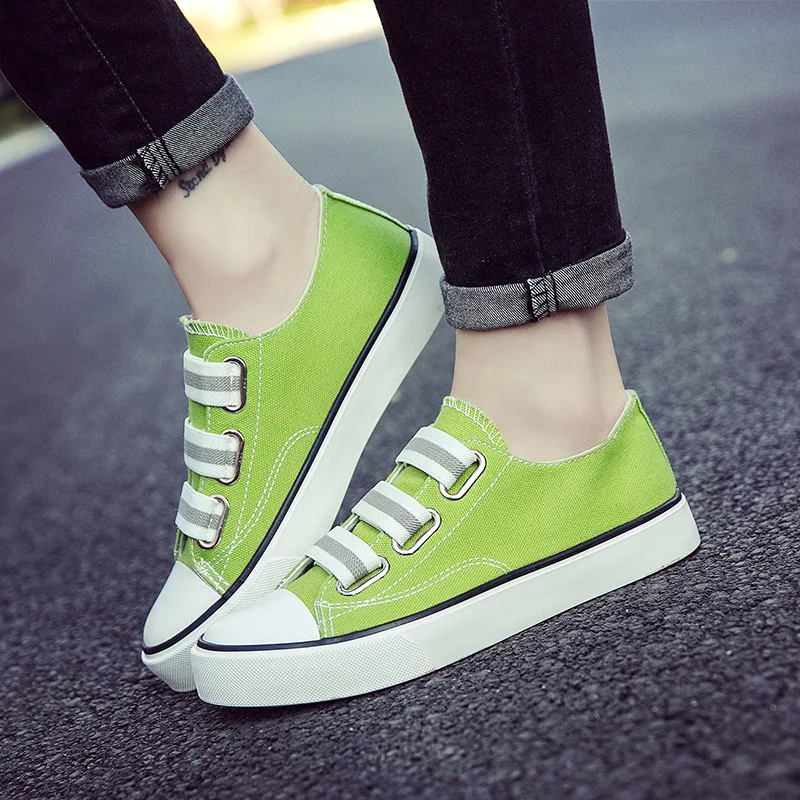 Кроссовки женские холщовые дышащие универсальные плоская Вулканизированная