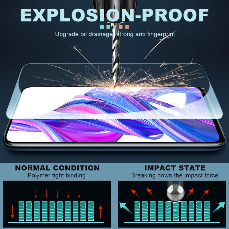 Закаленное стекло для Huawei Honor 9X 9A 9C 9S 8X 8A 8C 8S X10 Pro Lite Защитная пленка экрана Play 7A 7C 7S