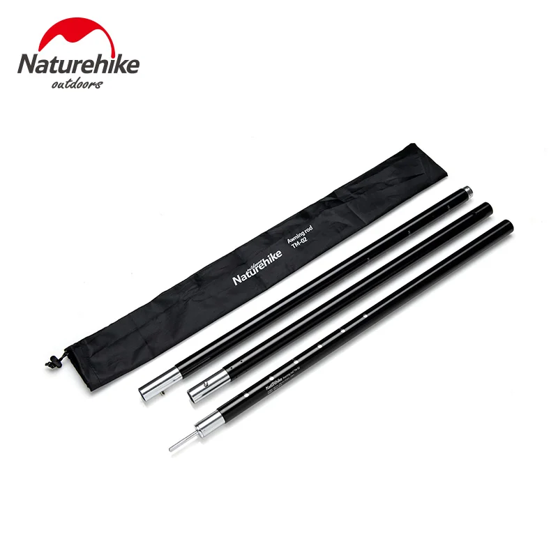 

Naturehike 300cm Foldable Outdoor camping hiking Aluminium Sun Shelter Support Rod telescopic Pole Tent Awning Sunshade poles