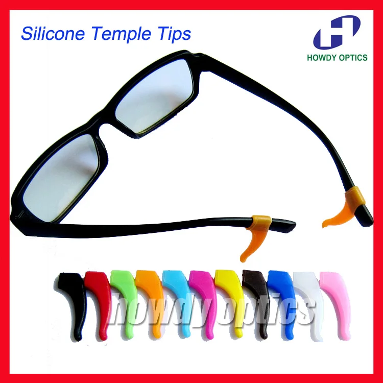 200pcs High quality glasses eyeglasses Anti Slip silicone ear hook temple tip holder glasses accessories individual package