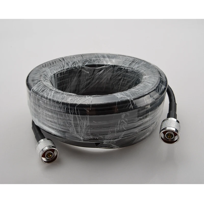 Lintratek 10m 12m 15m 20m 30 meters RG6 5D Coaxial Cable 50ohm N Male To N Male For 2G 3G 4G Signal Booster Repeater Amplifier