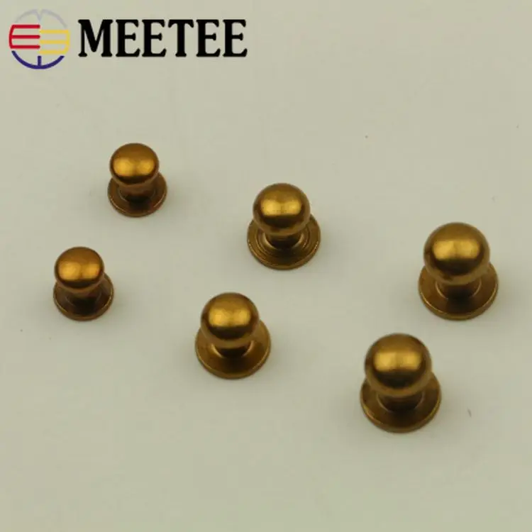 20 шт. заклепки с круглой головкой металлические пряжки кнопки гвозди кошелек