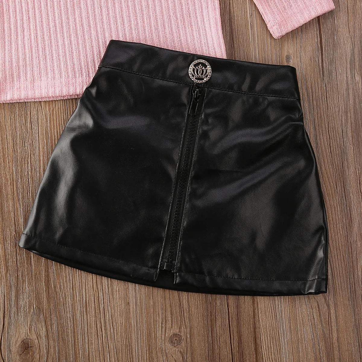 2020 г. Модные детские комплекты одежды для маленьких девочек Вязаный пуловер с