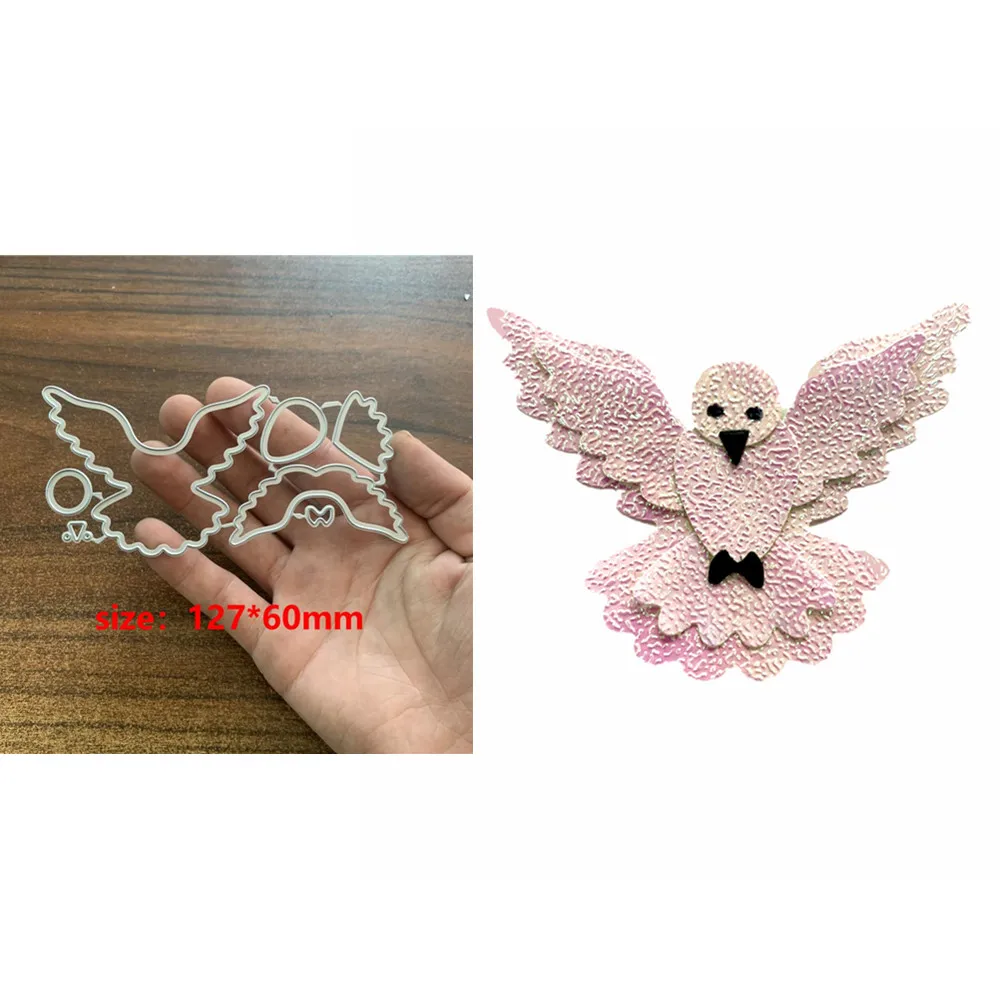

1PC Pigeon Dove Bird Metal Cutting Dies Stencil Scrapbooking Photo Album Card Paper Embossing Craft DIY