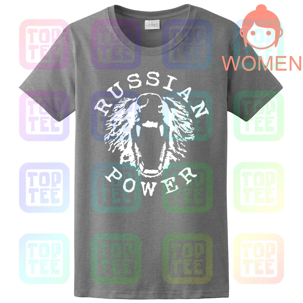 Women-Grey Российская футболка с изображением AK-47 В. В - Цвет: Women-Grey