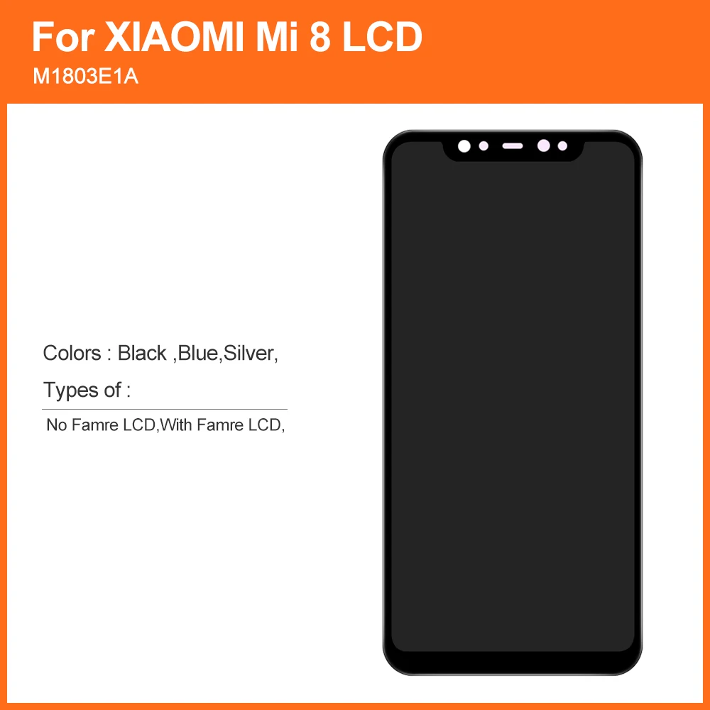 ЖК дисплей 6 21 ''для Xiaomi MI 8 с сенсорным экраном и дигитайзером в сборе запасные