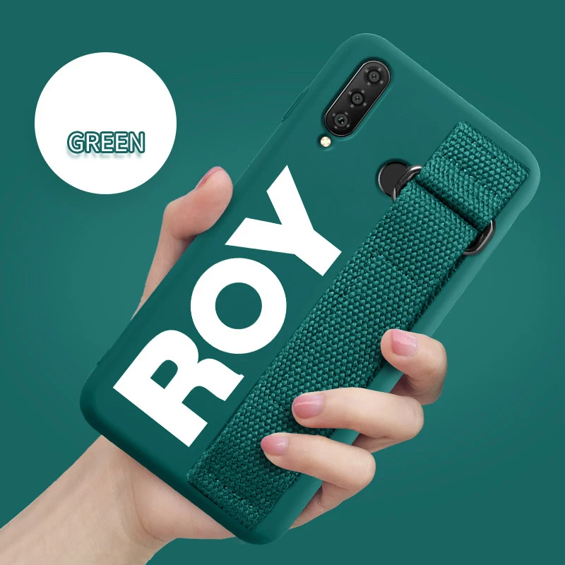 Green Ручной ремешок чехол для Xiaomi mi 9 SE 8 Pro Lite 6X A3 A2 A1 9T CC9 Max 2 3 Red mi K20 Примечание 10 7 6 mi x 2S чехол матовый Силиконовый чехол - Цвет: Green
